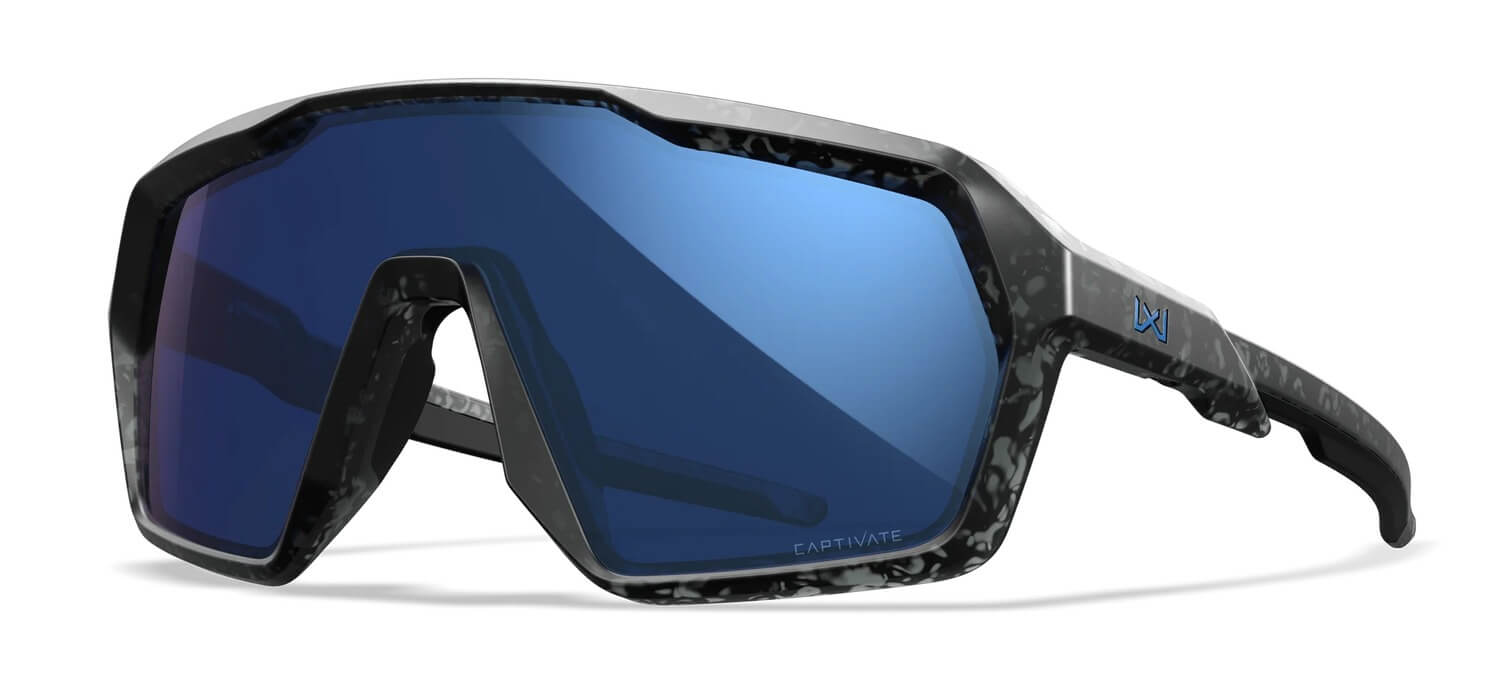 Wiley X CHCTD29 Citadel Captivate M/L Blue Mirror Lens Water-Dyed Tortoise Frame - Image 2