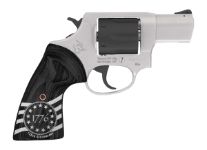 Taurus 2-85625-US3 856 1776 Small 38 Special +P 6 Shot 2" Stainless Steel Barrel Black Stainless Steel Cylinder Stainless Steel Frame Custom Altamont Grip Transfer Bar Safety