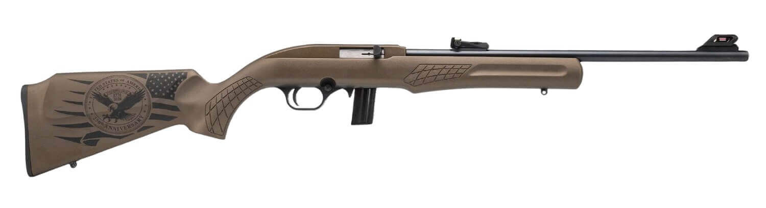 Rossi RS22L1811L-USA RS22 250th Anniversary 22 LR 10+1 18" Blued Barrel Bronze Cerakote Alloy Steel Receiver Fixed Bronze Stock - Image 2