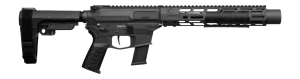 CMMG 45AEA70-AB Zeroed Banshee MkG 45 ACP 13+1 6.50" Black Nitride Threaded Barrel  Black Armor Cerakote Aluminum Receiver w/Picatinny Rail  M-LOK Handguard  Black Polymer CMMG RipBrace  CMMG Zeroed Grip  Ambidextrous