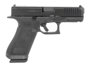 Glock U64550203 G45 Gen6 Crossover Frame 9mm Luger 17+1 4.02" Black GMB Barrel  Black nDLC Steel Optic Ready/Serrated Slide  Black Polymer Frame w/Accessory Rail  Interchangeable Backstrap Grip  Ambidextrous  USA Made