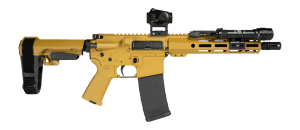 Shark Coast Tactical SCC06810RAL300-P RAL Bundle 300 Blackout 30+1 10" Threaded Barrel  RAL Cerakote Aluminum Receiver w/Picatinny Rail  M-LOK Handguard  RAL Cerakote Polymer Stock & Grip  Vortex Crossfire Red Dot  Streamlight w/Pressure Pad