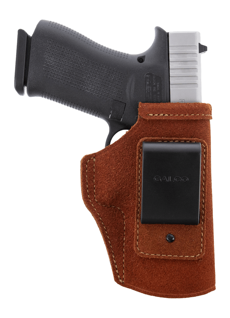 Galco Stow-N-Go Optic Ready IWB Natural Steerhide Fits S&W Bodyguard 2.0 380 2.75" Belt Loop Mount Right Hand