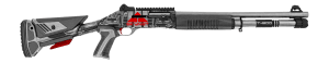 MAC 21000154AA1 1014 Judgement Day 12 Gauge Semi-Auto 3" 5+1 18.50" Anodized Steel Barrel  Black/Gray Anodized Receiver w/Red "SKYNET" & Picatinny Rail  Synthetic Stock  Black Polymer Grip