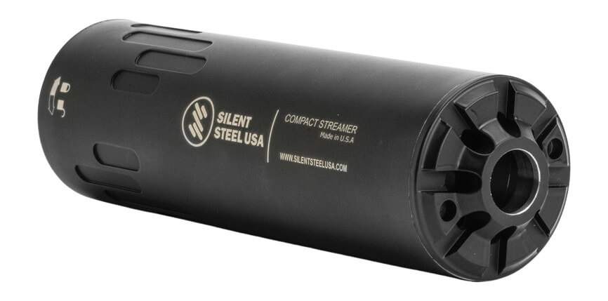 Silent Steel CSTR-762-BLK-HUB-1_3/8 Compact Streamer 7.62x51mm Armor Black 1.375×24 Silent Steel CSTR-762-BLK-HUB-1_3/8 Compact Streamer 7.62x51mm Armor Black 1.375×24