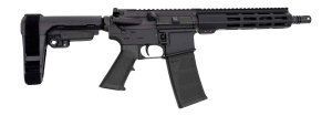 Andro Corp Industries 556103HB ACI-15 Halo 5.56 NATO 30+1 10.30" Black Nitride Threaded Barrel Black Anodized Aluminum Receiver w/Picatinny Rail M-LOK Handguard Black Polymer SBA3 Pistol Brace A2 Grip