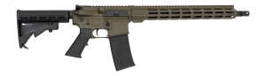 Andro Corp Industries 55616BBODG ACI-15 Bravo 5.56 NATO 30+1 16" Black Nitride Threaded Barrel OD Green Aluminum Receiver w/Picatinny Rail M-LOK Handguard M4 Black Polymer Stock Black A2 Grip