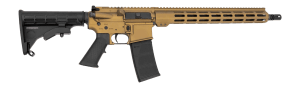 Andro Corp Industries 55616BBBB ACI-15 Bravo 5.56 NATO 30+1 16" Black Nitride Threaded Barrel Burnt Bronze Aluminum Receiver w/Picatinny Rail M-LOK Handguard M4 Black Polymer Stock Black Polymer Grip