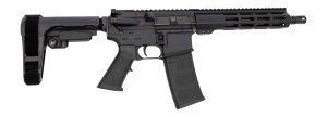 Andro Corp Industries 30010HB ACI-15 Halo 300 Blackout 30+1 10" Black Nitride Threaded Barrel Black Anodized Aluminum Receiver w/Picatinny Rail M-LOK Handguard Black Polymer SBA3 Pistol Brace A2 Grip