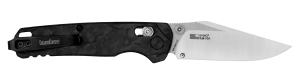 Kershaw 6106CF Bel Air  EDC 3.05″ Folding Clip Point Plain Satin/Stonewashed CPM MagnaCut Blade  Black Marbled Carbon Fiber Handle