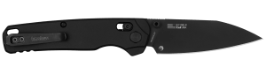 Kershaw 6110BLK Bel Air  XL 3.40″ Folding Reverse Tanto Plain Black PVD CPM MagnaCut Blade  Black Anodized Carbon Fiber Handle