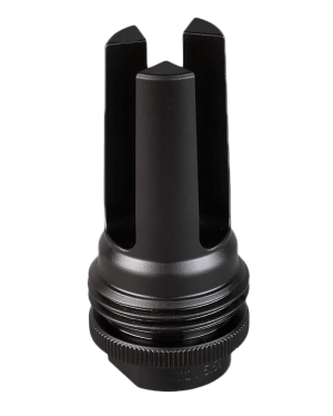 SilencerCo AC1562 ASR Flash Hider Black Steel with 1/2"-36 tpi Threads for 9mm