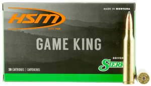 HSM 338LAPUA14N Game King 338 Lapua Mag 215 gr Sierra GameKing Spitzer Boat Tail 20rd Box