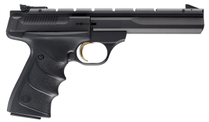 Browning 051421490 Buck Mark Contour *CA Compliant 22 LR 10+1 5.50" Black Contoured Barrel  Matte Blued Aluminum Frame & Receiver w/Rail  Black Overmolded Grip  Right Hand