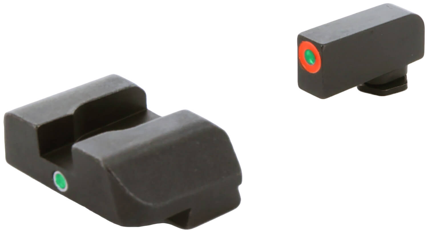 AmeriGlo GL203 i-Dot Sight set for Glock Black | Green Tritium with Orange Outline Front Sight Green Tritium i-Dot Rear Sight - Image 3