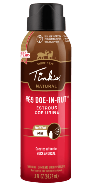 Tinks W5310 #69 Hot Shot Deer Attractant Doe In Estrus Scent 3 oz Aerosol