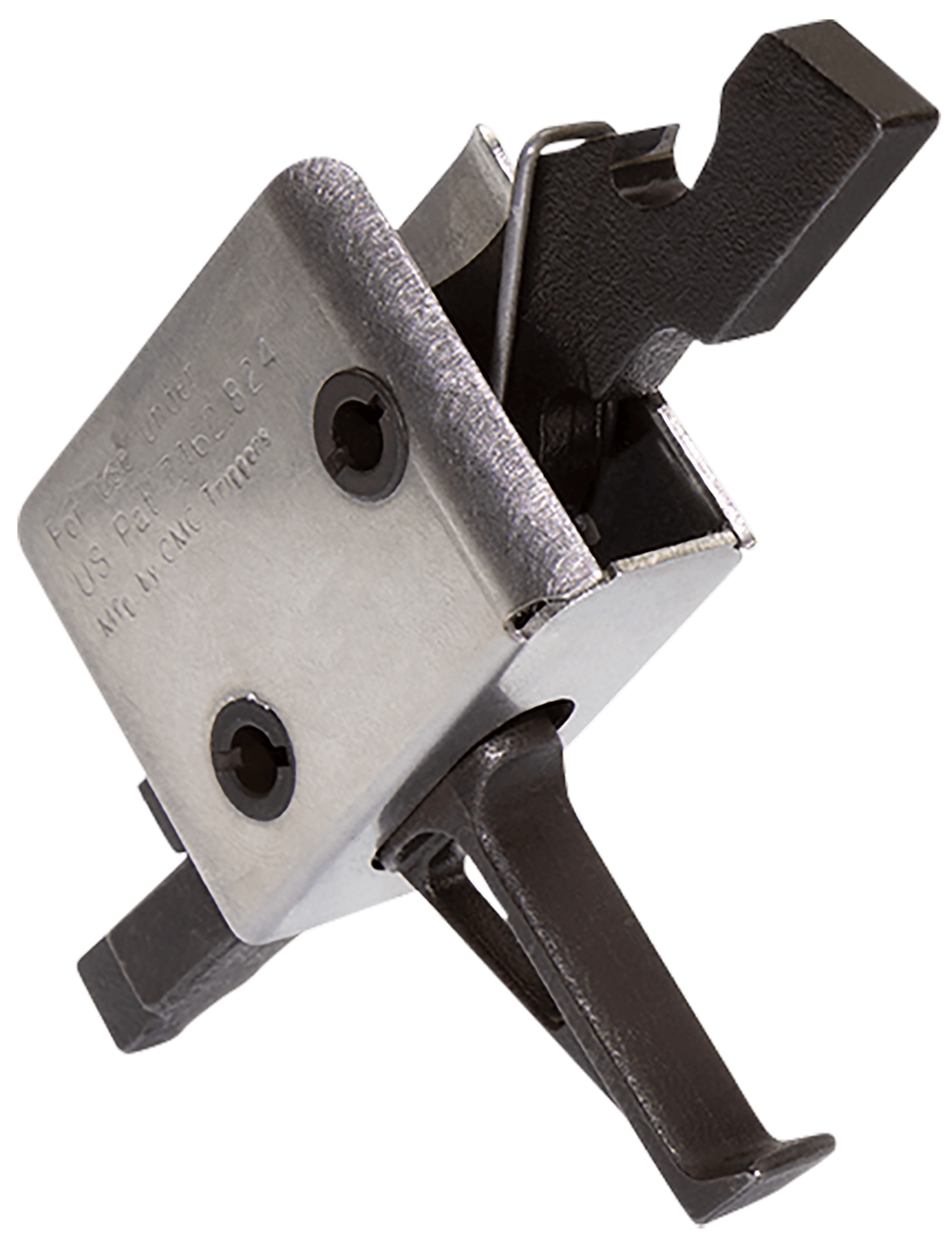CMC Triggers 91507 Drop-In Flat Trigger with 3.50 lbs Draw Weight & Black/Silver Finish for AR-15/AR-10
