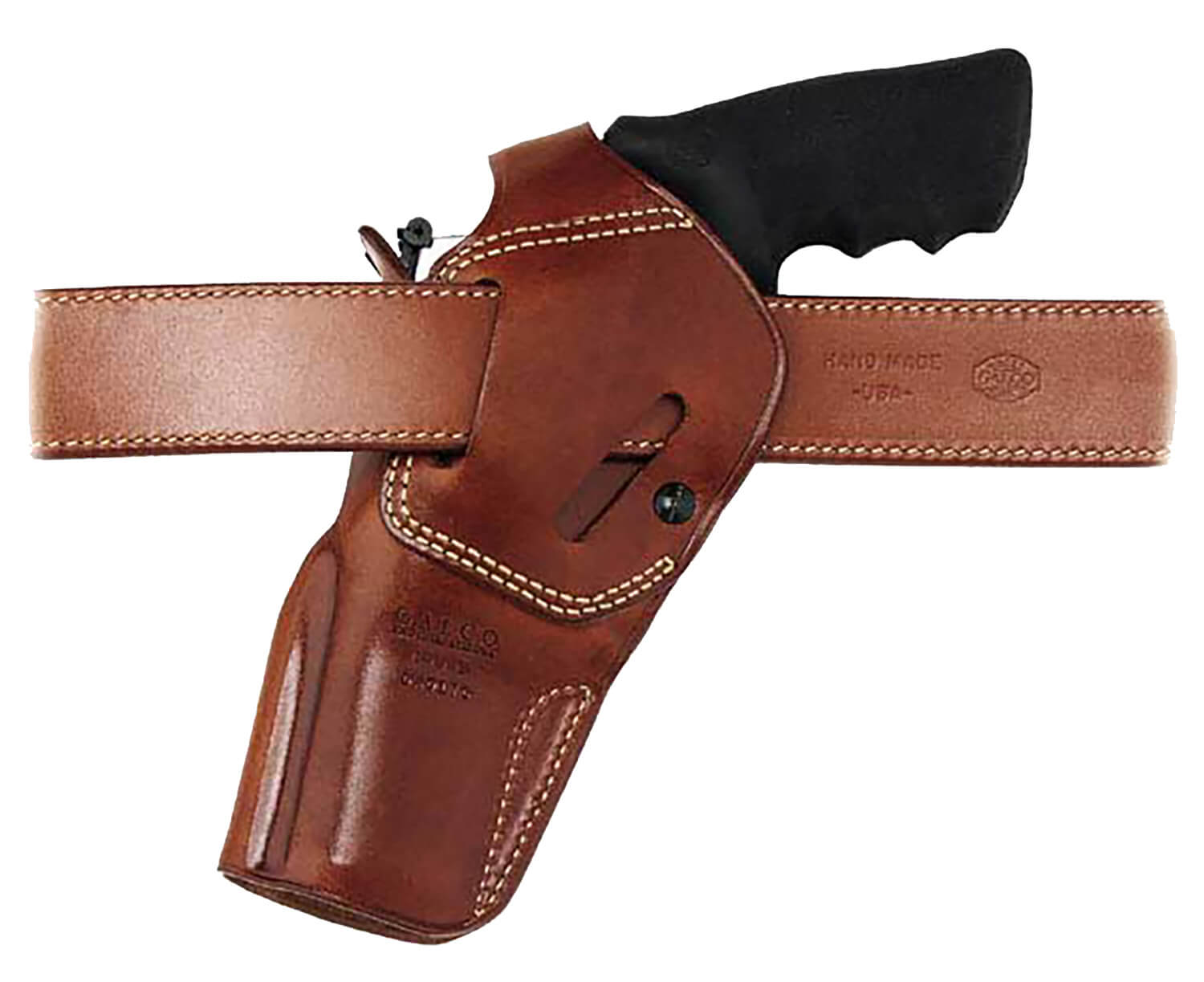 Galco DAO308 DAO OWB Tan Leather Belt Slide Fits S&W Governor Right Hand - Image 2