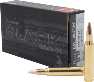 Hornady 80267 Black 223Rem 75gr Boat Tail Hollow Point 20rd Box