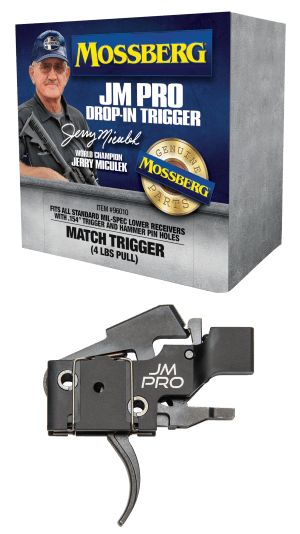 Mossberg 96010 JM Pro Adjustable Match AR Drop-In Trigger Fits AR15s & AR10s w/.154" Trigger & Hammer Pin Holes Factory-Set 4 Pound Pull Weight