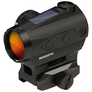 Sig Sauer Electro-Optics SOR43031 Romeo4T  Black Anodized 1 x 20 mm 2 MOA Red Ballistic Dot/65 MOA Circle