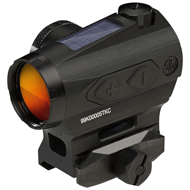 Sig Sauer Electro-Optics SOR43031 Romeo4T Black Anodized 1 x 20 mm 2 MOA Red Ballistic Dot/65 MOA Circle