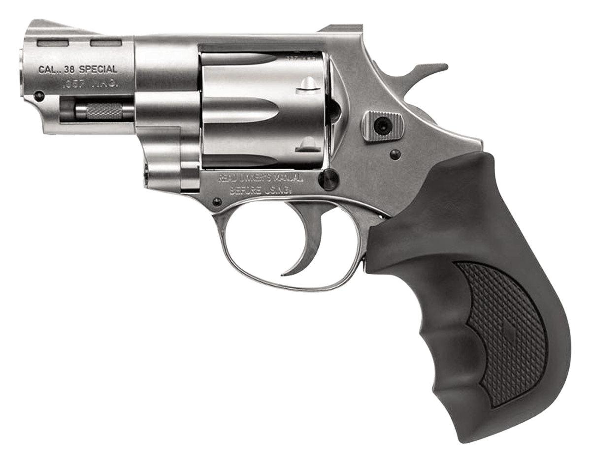 Weihrauch Guns 770127 Windicator 357 Mag 6rd Shot 2" Nickel Steel Barrel & Cylinder w/Aluminum Frame Black Rubber Grip