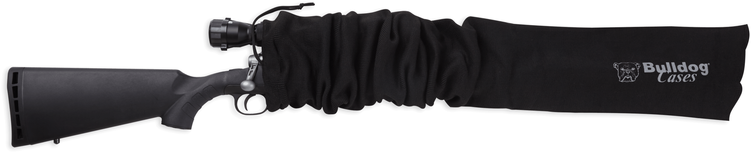 Bulldog BD152 Gun Sock 52" Oversized Scoped Rifle Moisture Resistant Black