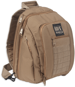 Bulldog BDT408T BDT Tactical Sling Pack Small Style Nylon w/ Tan Finish Padded Compartments Conceal Carry Pockets & Includes Universal Holster