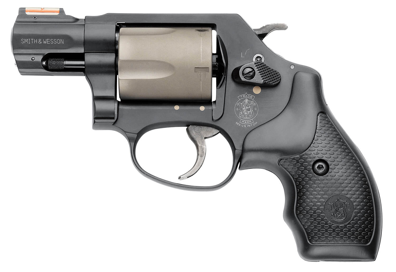 Smith & Wesson 163064 Model 360 Personal Defense 357 Mag or 38 S&W Spl +P 5 Shot 1.88" Black Stainless Steel Barrel Titanium Cylinder Black Scandium Alloy J-Frame HiViz Fiber Optic Orange Front Sight - Image 2