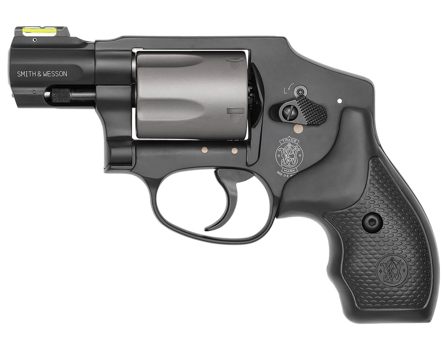 Smith & Wesson 163062 Model 340 Personal Defense 357 Mag Or 38 S&W Spl +P 5 Shot 1.88" Black Stainless Steel Barrel Titanium Cylinder Black Scandium Alloy J-Frame HiViz Fiber Optic Green Front Sight Internal Lock - Image 2