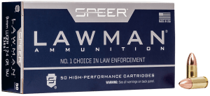 Speer 53651 Lawman 9mm Luger 124 gr Total Metal Jacket 50rd Box