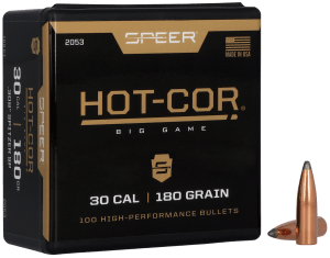Speer 2053 Hot-Cor 30 Cal .308 180 gr Spitzer Soft Point 100rd Box/ 5 Case