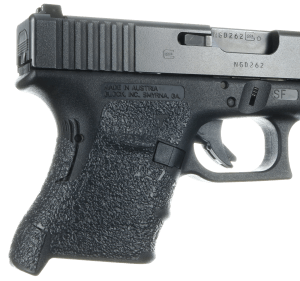 Talon Grips 107R Adhesive Grip  Compatible w/ Glock 29SF/30SF/30S/36 Gen3  Black Textured Rubber