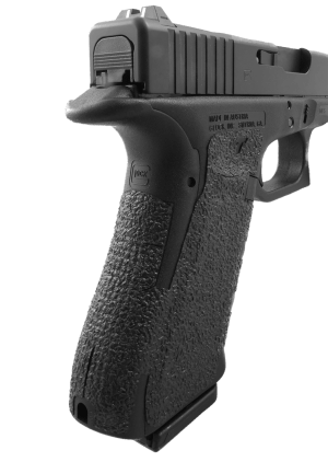 Talon Grips 113R Adhesive Grip Compatible w/ Glock 17/22/24/31/34/35/37 Gen4 w/No Backstrap Black Textured Rubber