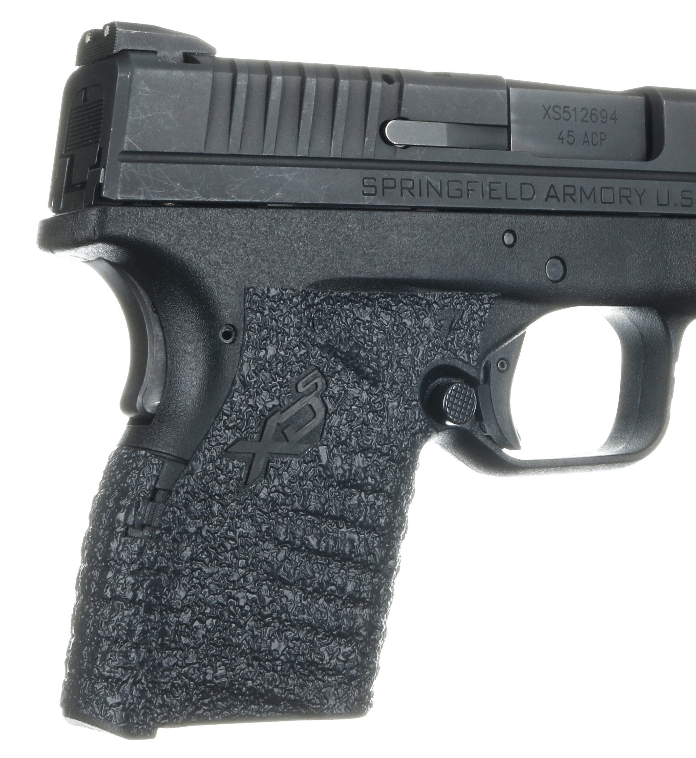 Talon Grips 207R Adhesive Grip Textured Black Rubber for Springfield XD-S 9 40 45 with Small Backstrap
