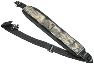 Butler Creek 181017 Comfort Stretch Rifle Sling Mossy Oak Break-Up Country Neoprene w/Non-Slip Grippers Adjustable Design QD Swivels