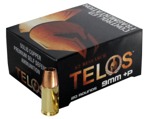 G2 Research G00619 Telos 9mmLuger+P 92gr Fracturing Copper Hollow Point 20rd Box