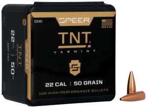 Speer 1030 TNT  22 Cal .224 50 gr Jacket Hollow Point 100rd Box/5 Case