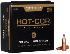 Speer Bullets 2035 Rifle Hunting Hot-Cor .308 165 gr Spitzer Soft Point