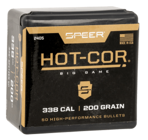 Speer 2405 Hot-Cor 338 Cal .338 200 gr Spitzer Soft Point 50rd Box/ 5 Case