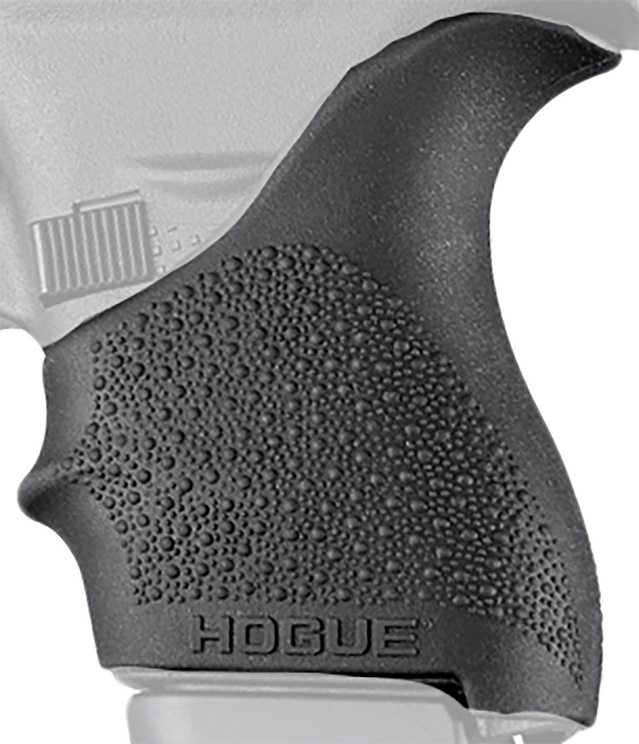Hogue 18200 HandAll Beavertail Grip Sleeve Textured Black Rubber for Glock 42 43