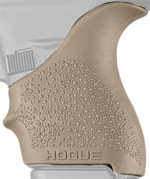 Hogue 18203 HandAll Beavertail Grip Sleeve Textured Flat Dark Earth Rubber for Glock 42  43