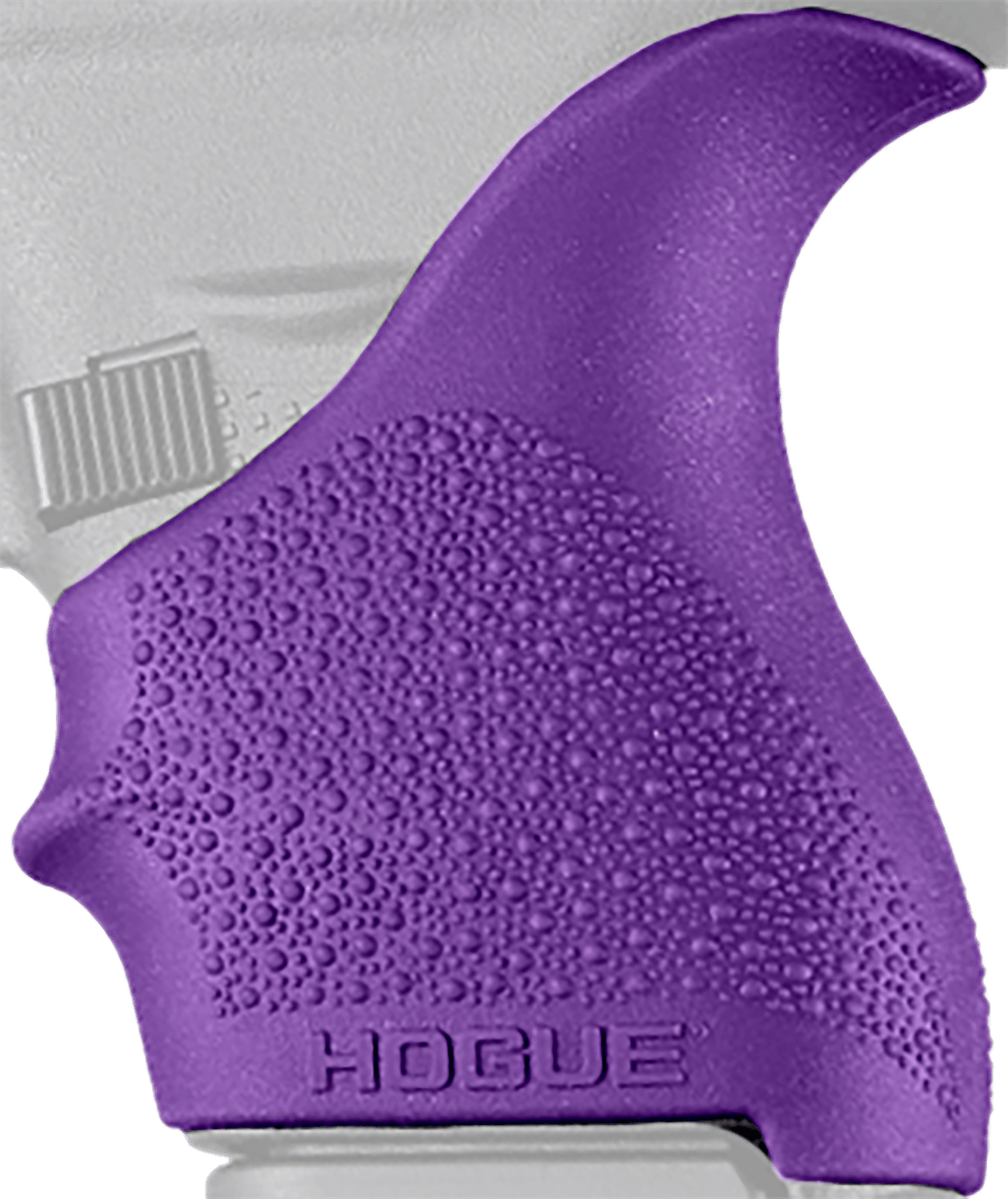 Hogue 18206 HandAll Beavertail Grip Sleeve Textured Purple Rubber for Glock 42 43