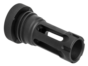 Yankee Hill 430228A QD Light Tactical Flash Hider made of Black Finish Steel with 1/2"-28 tpi Threads for 30 Cal AR-Platform