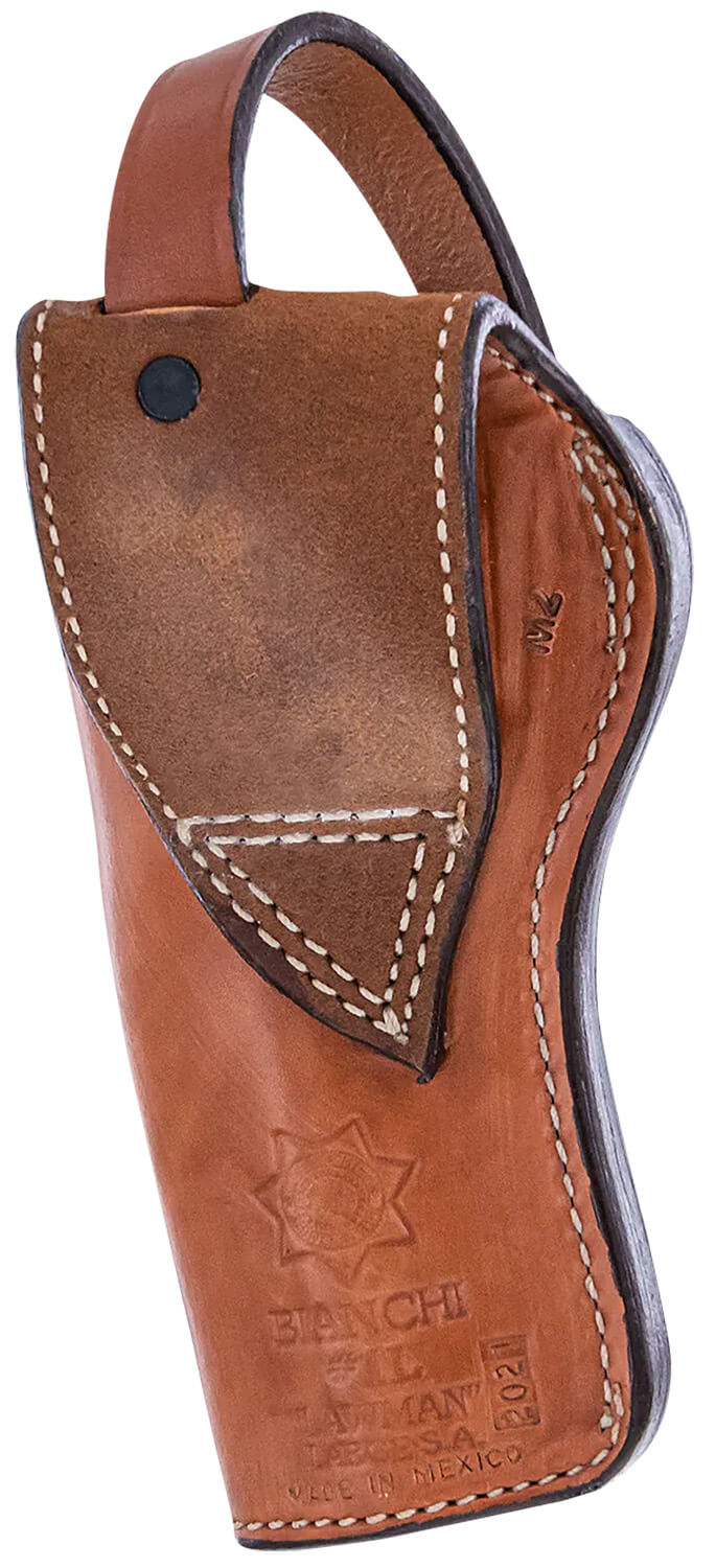 Bianchi 10054 1L Lawman Western OWB 02 Tan Leather Belt Loop Fits Colt New Frontier/Colt Single Action Army - Image 2