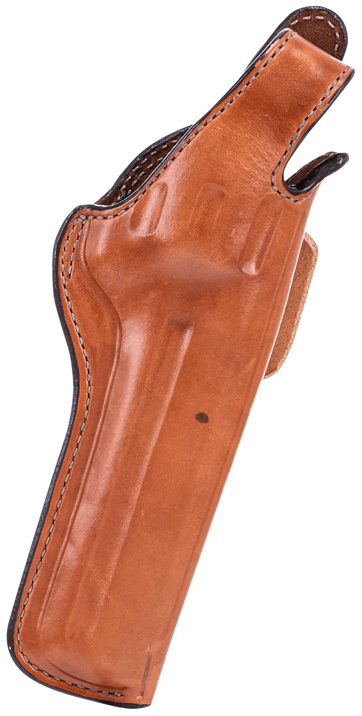 Bianchi 10309 5BHL Thumbsnap OWB Size 08 Tan Leather Belt Loop Fits S&W N Frame/Colt Anaconda Right Hand