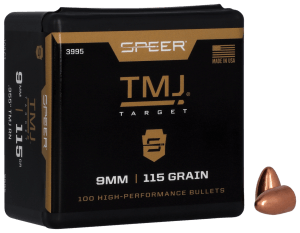 Speer 3995 TMJ 9mm .355 115 gr Total Metal Jacket 100rd Box/ 5 Case