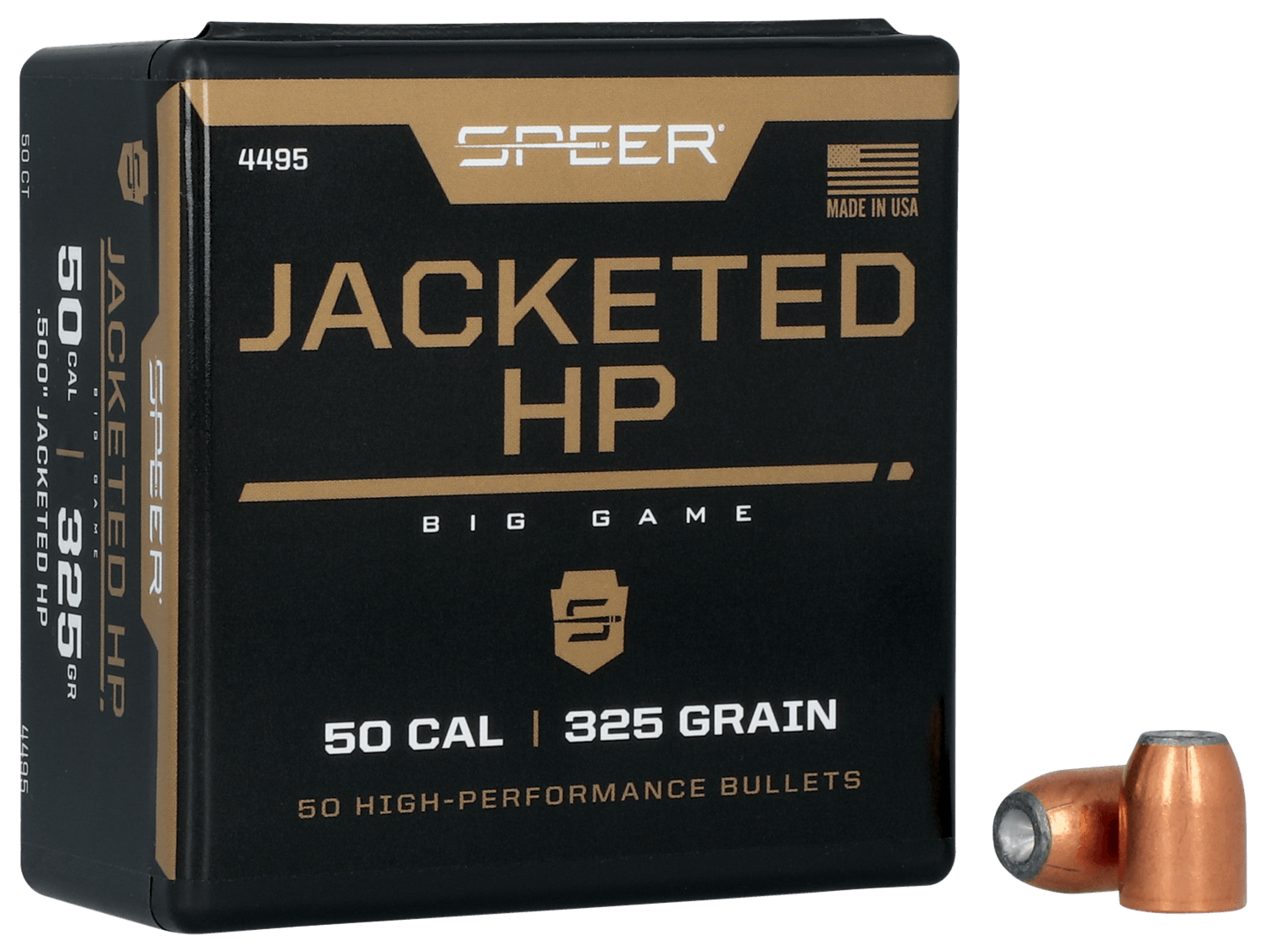 Speer 4495 Handgun 50 Cal .500 325 gr Jacket Hollow Point 50rd Box/ 5 Case