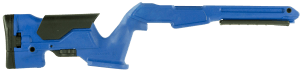 Archangel AAP1022BB Precision Stock Bullseye Blue Synthetic Fixed with Adjustable Cheek Riser for Ruger 10/22 Ambidextrous Hand